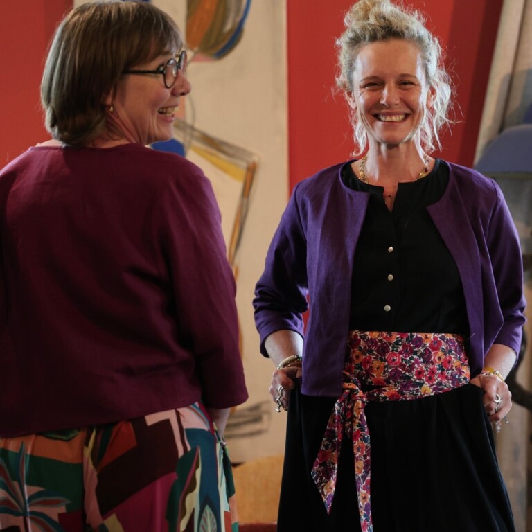 Meta SS25 - Boléro Ange - lin lilas – XXL