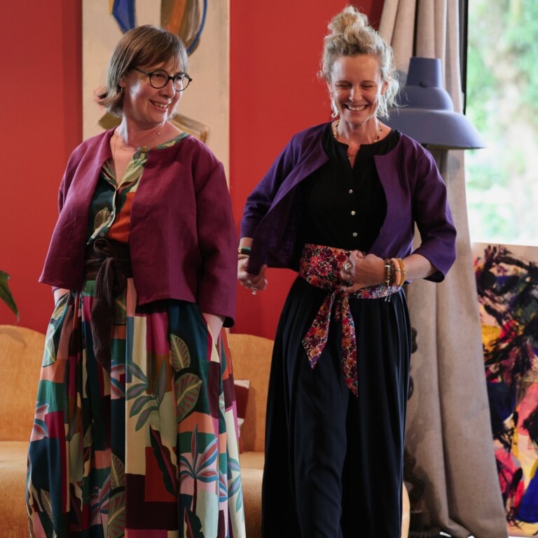 Meta SS25 - Boléro Ange - lin lilas – XXL