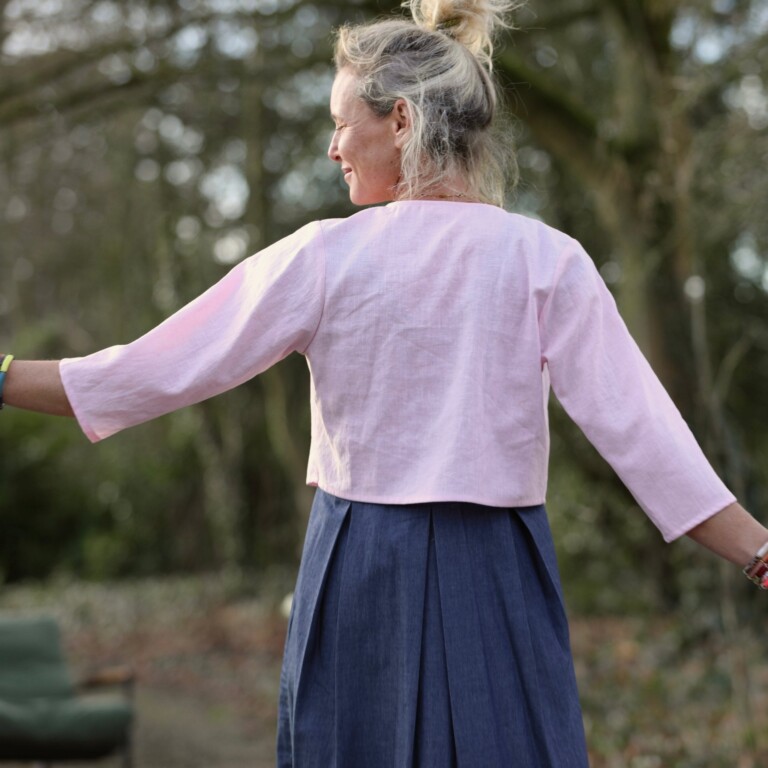 Meta SS25 - Boléro Ange - lin rose dragé – S