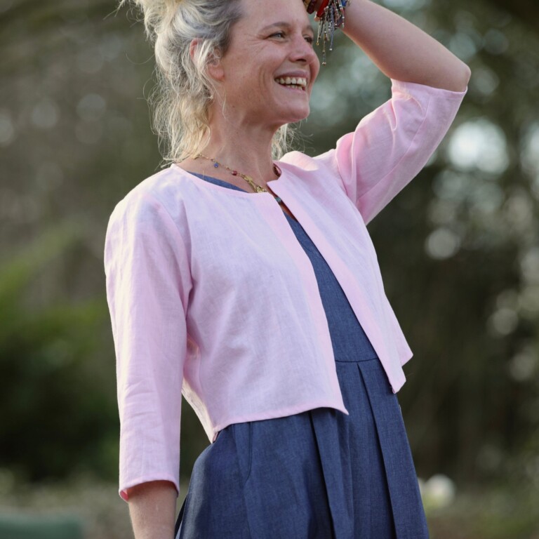 Meta SS25 - Boléro Ange - lin rose dragé – S