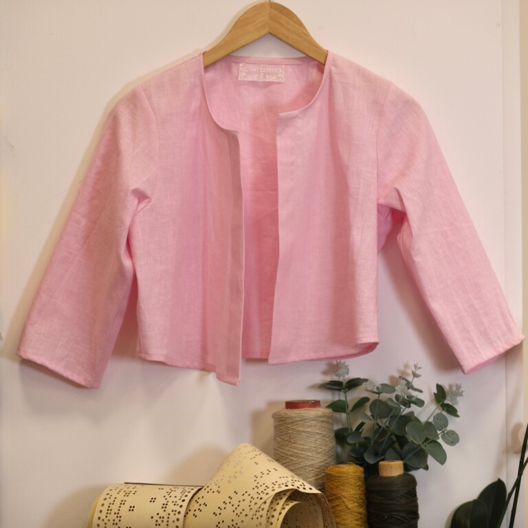 Meta SS25 - Boléro Ange - lin rose dragé – S