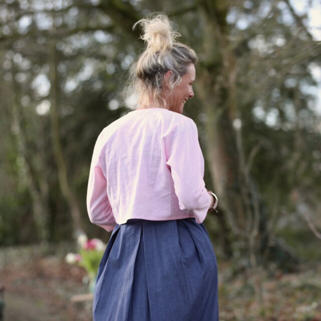 Meta SS25 - Boléro Ange - lin rose dragé – S
