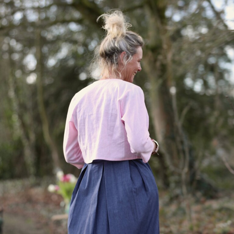 Meta SS25 - Boléro Ange - lin rose dragé – S