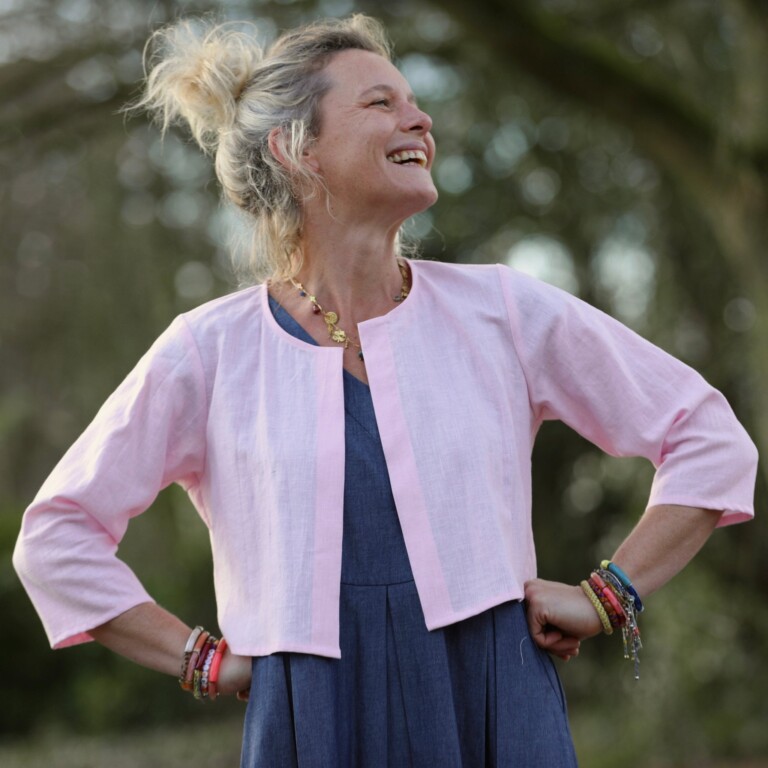 Meta SS25 - Boléro Ange - lin rose dragé – S