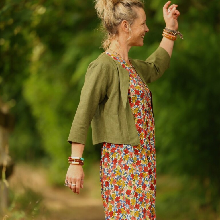 Meta SS25 - Boléro Ange - lin vert menthe – XXL
