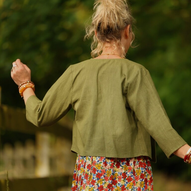 Meta SS25 - Boléro Ange - lin vert menthe – XXL