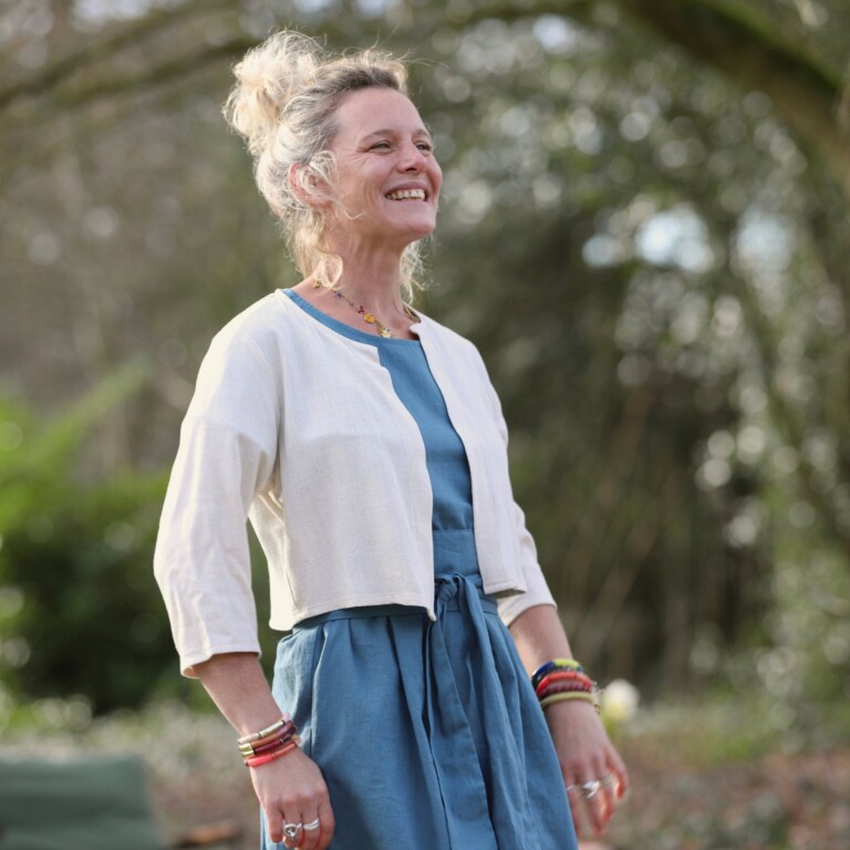 Meta SS25 - Boléro Ange - viscose/lin ficelle – S