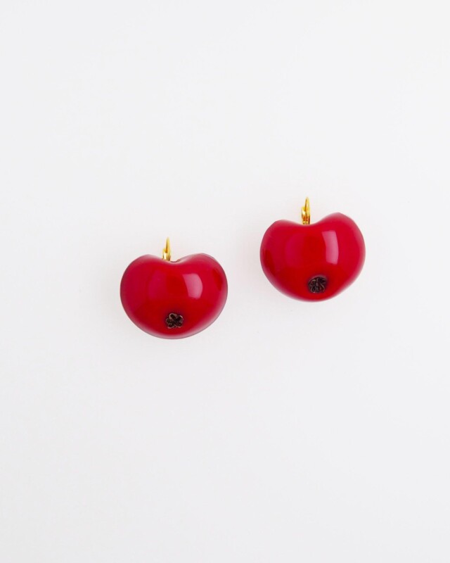Ciléa Paris - Boucles d'oreilles Pomme Botanica – Fleur / Dormeuse (Oreilles percées)