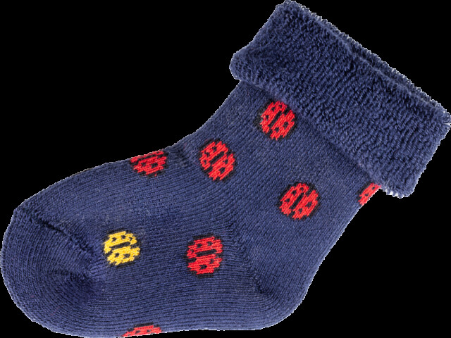 Chaussettes Coccinelle - Bottons petites coccinelles – Bleu marine