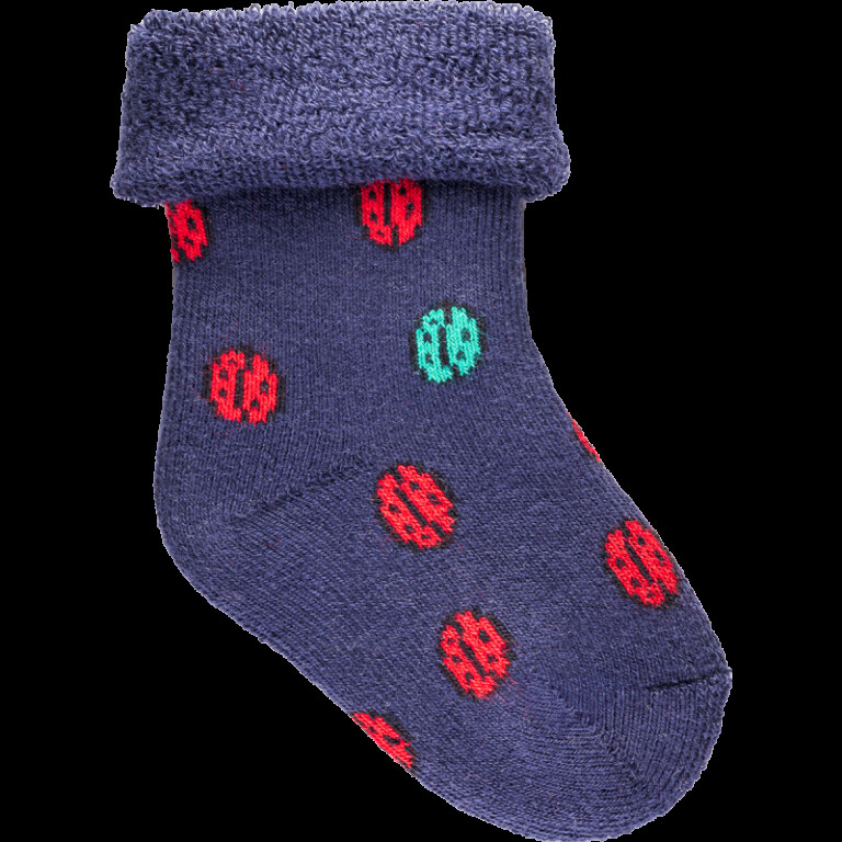 Chaussettes Coccinelle - Bottons petites coccinelles – Bleu marine