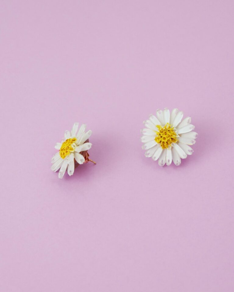 Ciléa Paris - Boucle d'oreille Daisy - Mini – Tige (Oreilles percées)
