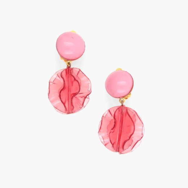 Ciléa Bijoux - Boucle d'oreille pendante Paulette – Bleu électrique / Clips