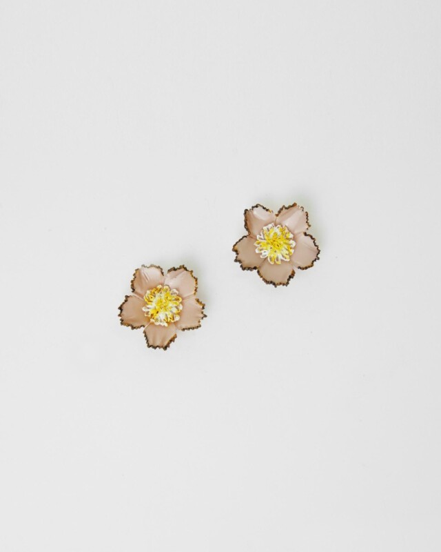 Ciléa Paris - Boucles d'oreilles courtes Tuba - Grand – Vert / Dormeuse (Oreilles percées)