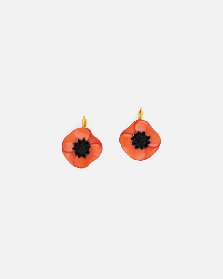 Ciléa Paris - Boucles d'oreilles courtes Anémone - Mini – Dormeuse (Oreilles percées) / Blanc