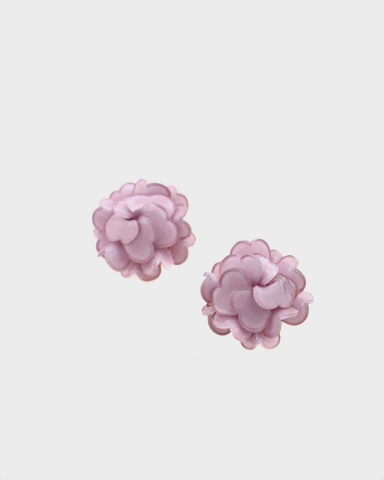 Ciléa Paris - Boucle d'oreille Géranium - Petit – Bleuet / Dormeuse (Oreilles percées)