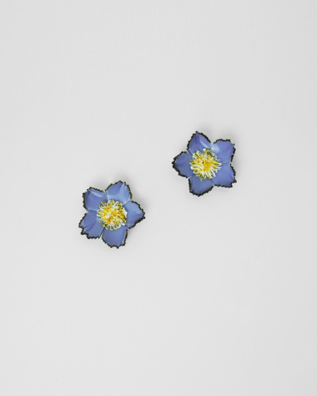 Ciléa Paris - Boucles d'oreilles Tuba - Mini – Vert / Dormeuse (Oreilles percées)