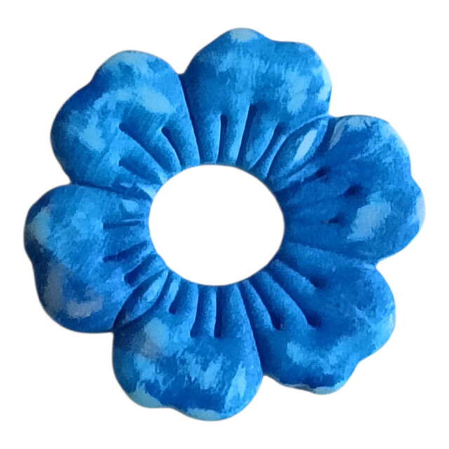 L’Atelier de Patricia - boucles d'oreilles interchangeable - Fleur Marine – Bleu marine