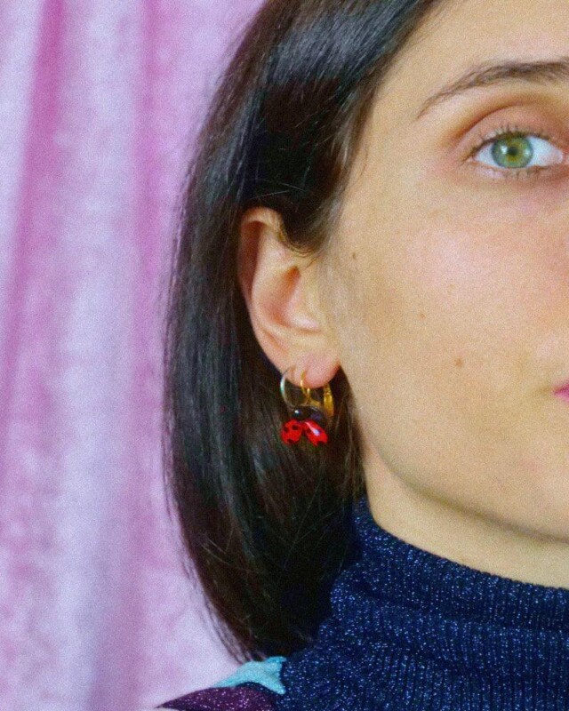 Ciléa Paris - Boucles d’oreilles coccinelle Belle – Mini