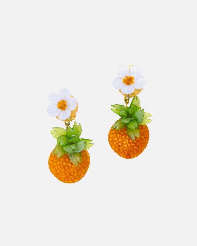 Ciléa Paris - Boucles d’oreilles Ananas Botanica