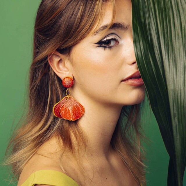 Ciléa Bijoux - Boucles d'oreilles pendantes Égée – Tige (oreilles percées)