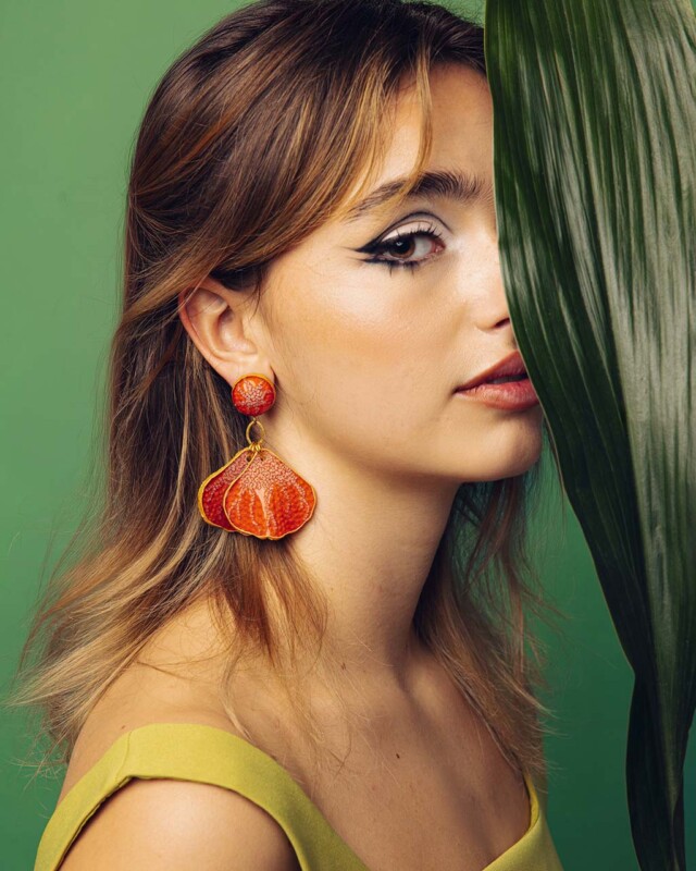Ciléa Bijoux - Boucles d'oreilles pendantes Égée – Tige (oreilles percées)