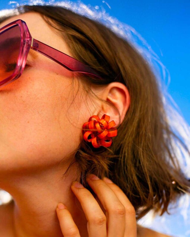 Ciléa Paris - Boucles d’oreilles courtes Gribouille
