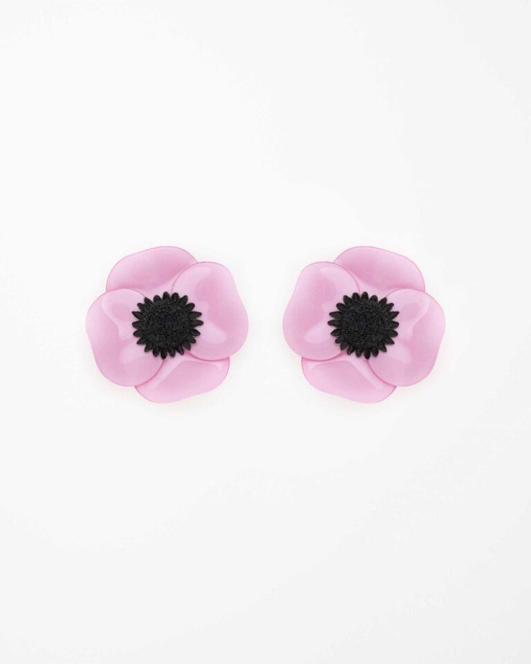 Ciléa Paris - Boucles d'oreilles courtes Anémone - Grandes – Dormeuse (Oreilles percées) / Ivoire