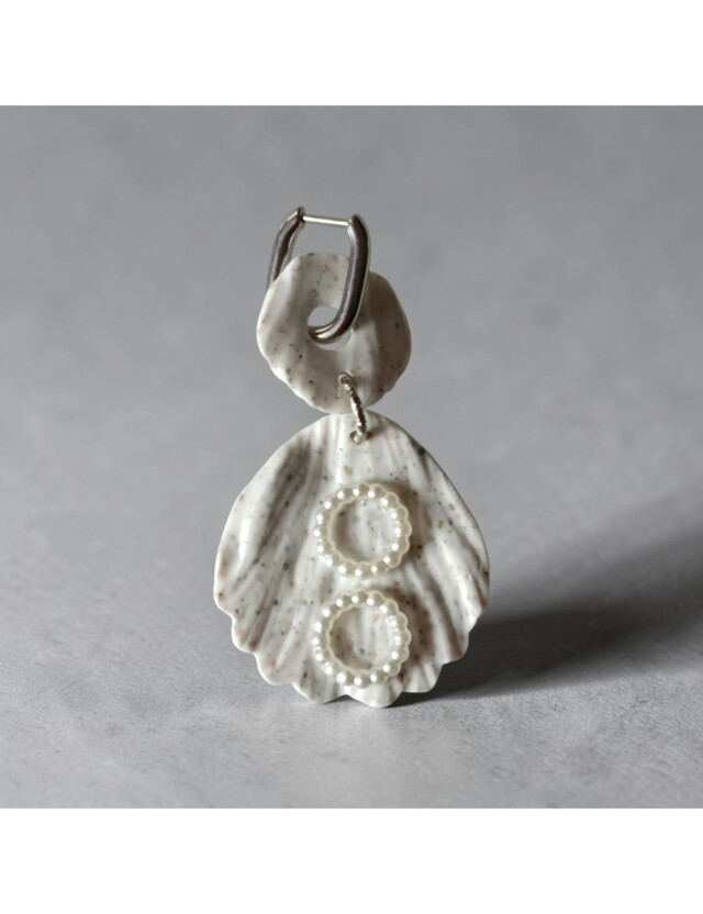 L’Atelier de Patricia - Boucles d'oreilles interchangeable - Maria – Blanc