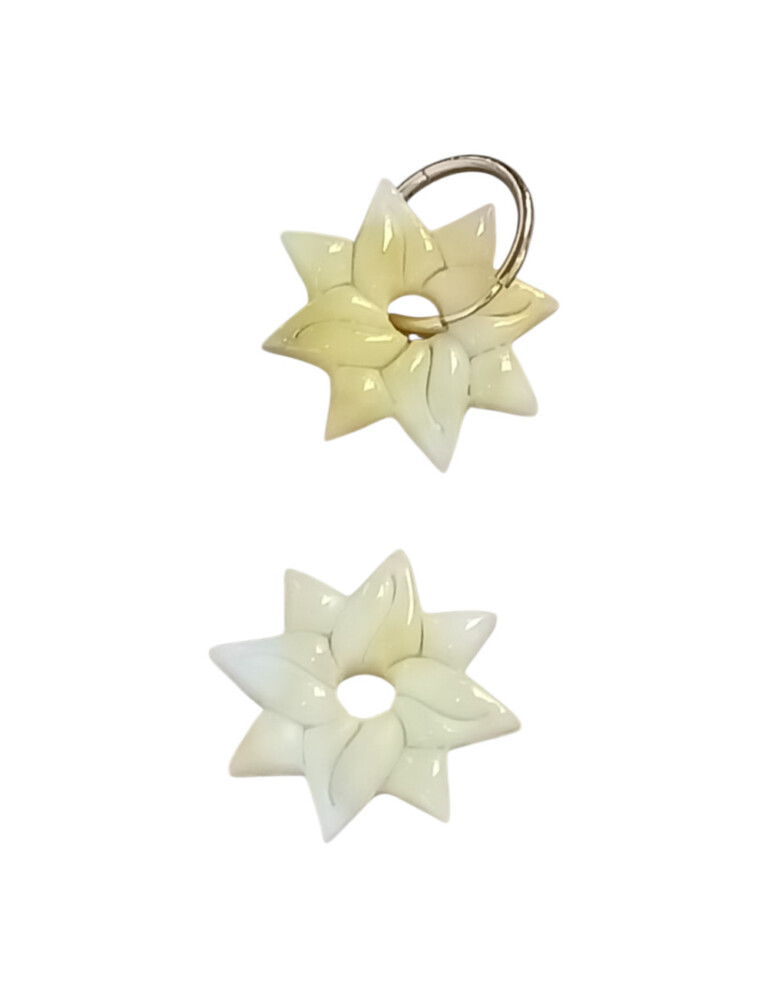 L’Atelier de Patricia - Boucles d'oreilles interchangeable - étoiles – Blanc