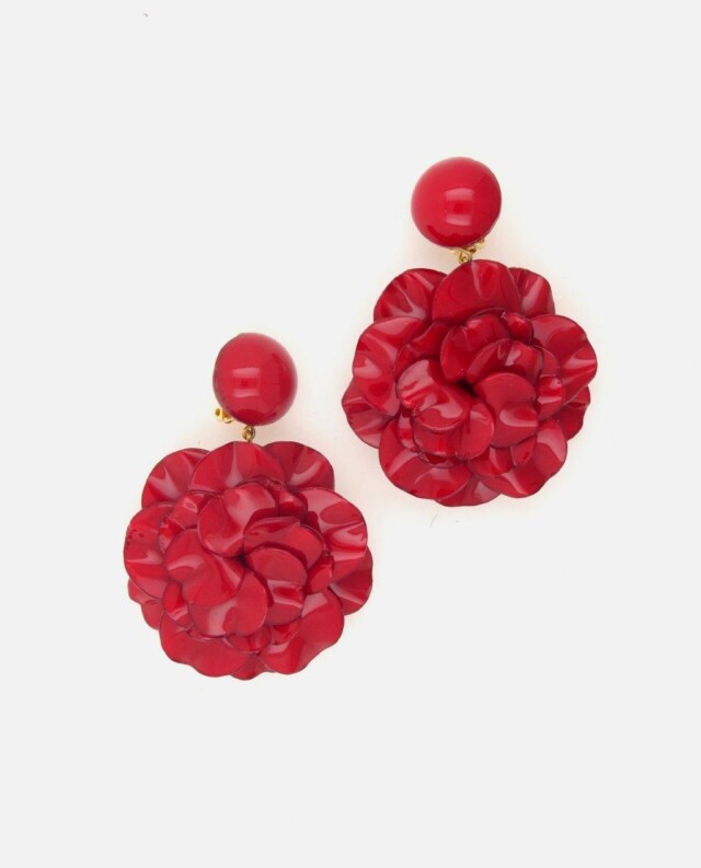 Ciléa Paris - Boucles d’oreilles pendantes Géranium – Maxi