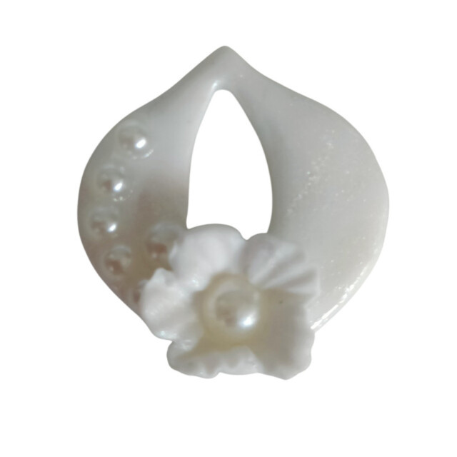 L’Atelier de Patricia - boucles d'oreilles mariée - goutte d'eau – Blanc