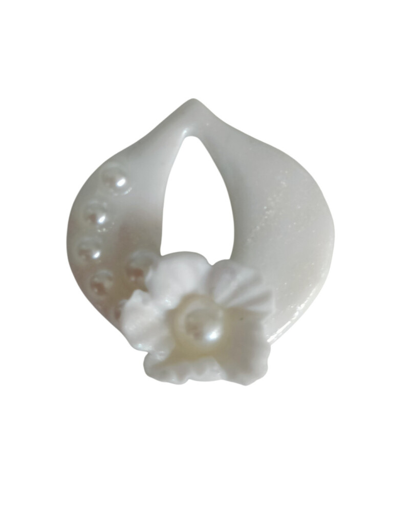 L’Atelier de Patricia - boucles d'oreilles mariée - goutte d'eau – Blanc