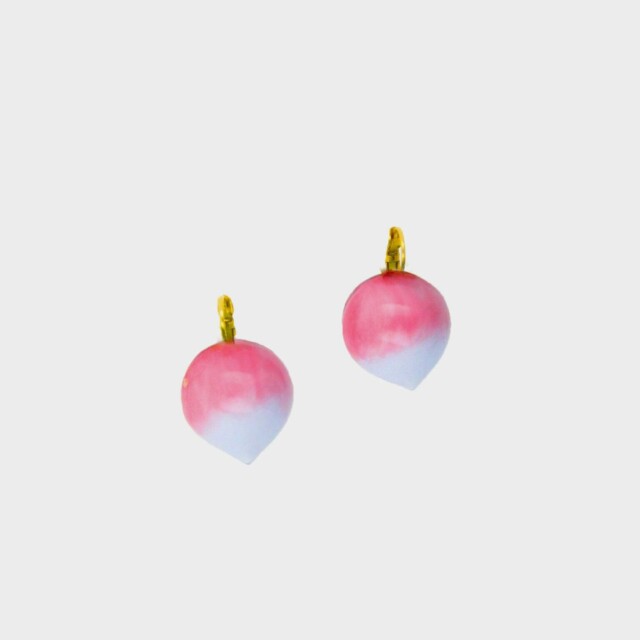 Ciléa Paris - Boucles d'oreilles Radis Botanica – Fleur / Dormeuse (Oreilles percées)