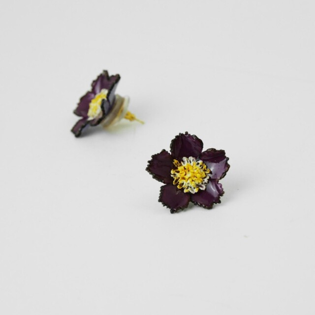 Ciléa Paris - Boucles d'oreilles Tuba - Mini – Vert / Dormeuse (Oreilles percées)
