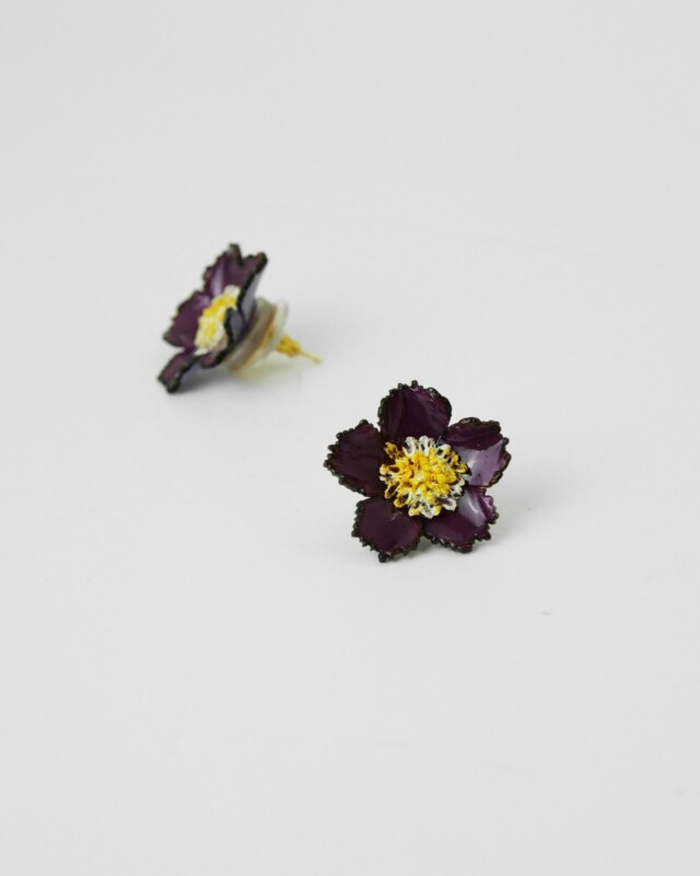Ciléa Paris - Boucles d'oreilles Tuba - Mini – Vert / Dormeuse (Oreilles percées)