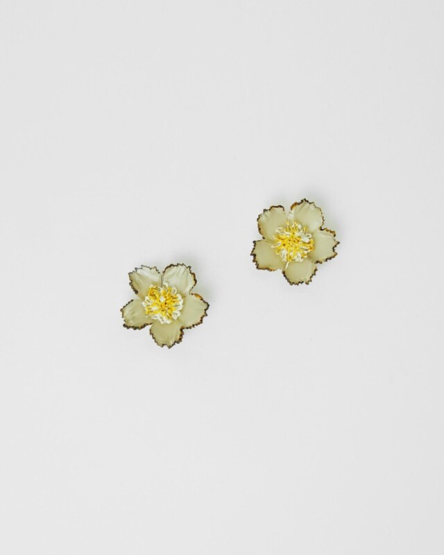 Ciléa Paris - Boucles d'oreilles Tuba - Mini – Vert / Dormeuse (Oreilles percées)