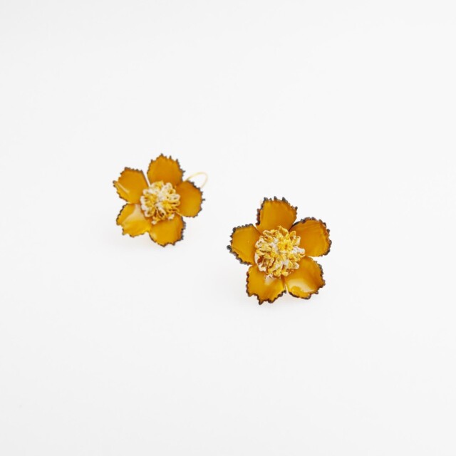 Ciléa Paris - Boucles d'oreilles Tuba - Mini – Vert / Dormeuse (Oreilles percées)