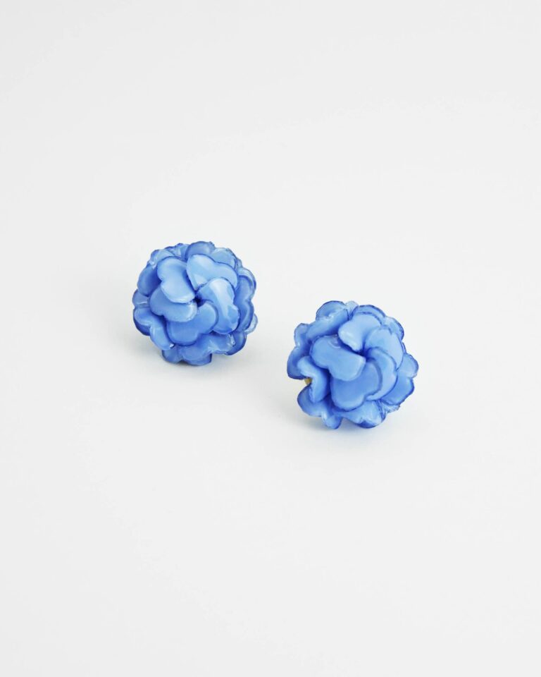 Ciléa Paris - Boucle d'oreille Géranium - Petit – Rouge / Dormeuse (Oreilles percées)