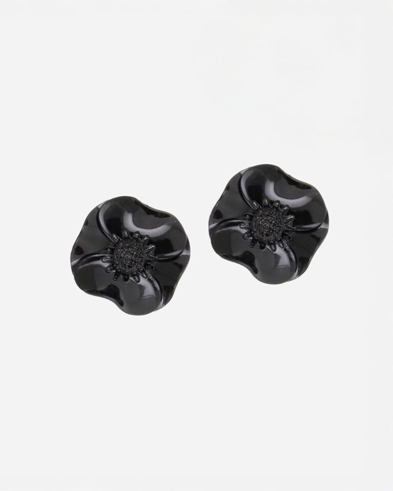 Ciléa Paris - Boucles d'oreilles courtes Anémone - Grandes – Dormeuse (Oreilles percées) / Léopard