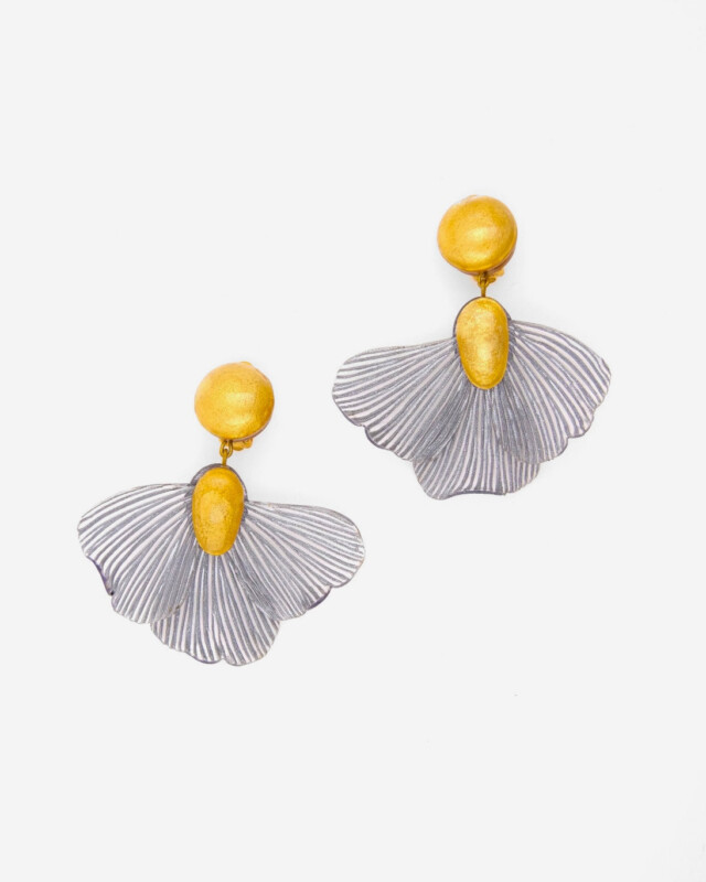 Ciléa Paris - Boucles d'oreilles pendantes Élise - Grand – Rouge / Tige (Oreilles percées)