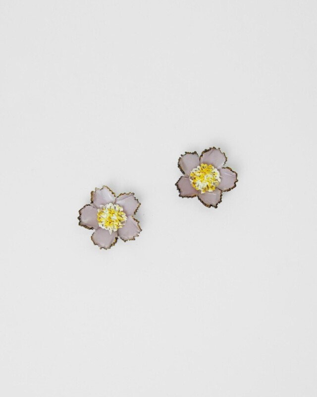 Ciléa Paris - Boucles d'oreilles courtes Tuba - Grand – Vert / Dormeuse (Oreilles percées)