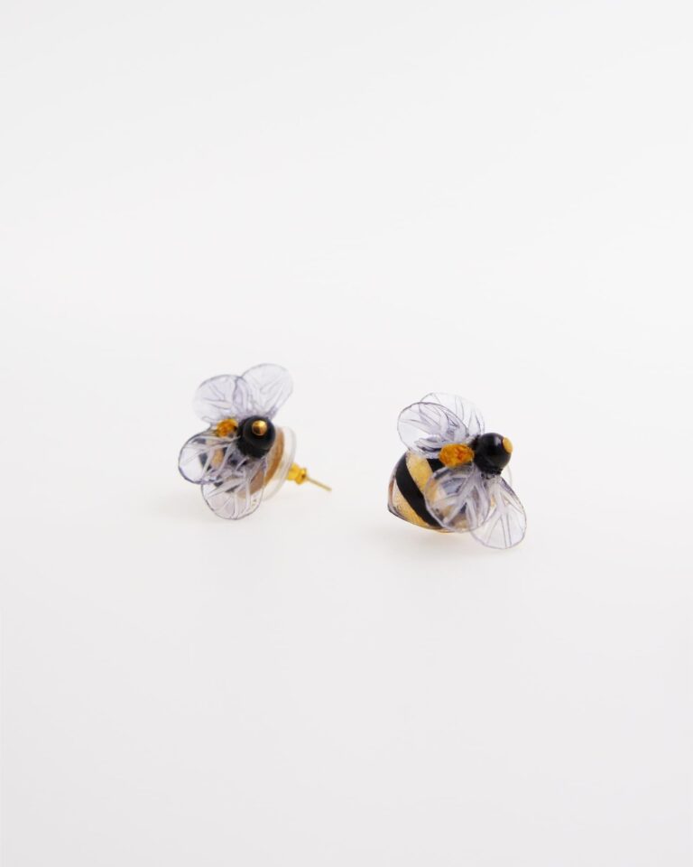 Ciléa Paris - Boucles d'oreilles Bourdon - Mini – Dormeuse (Oreilles percées)