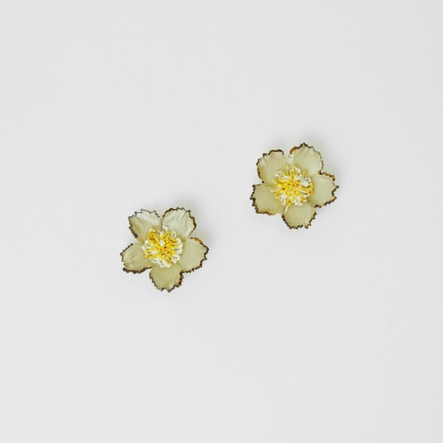 Ciléa Paris - Boucles d'oreilles courtes Tuba - Grand – Vert / Dormeuse (Oreilles percées)