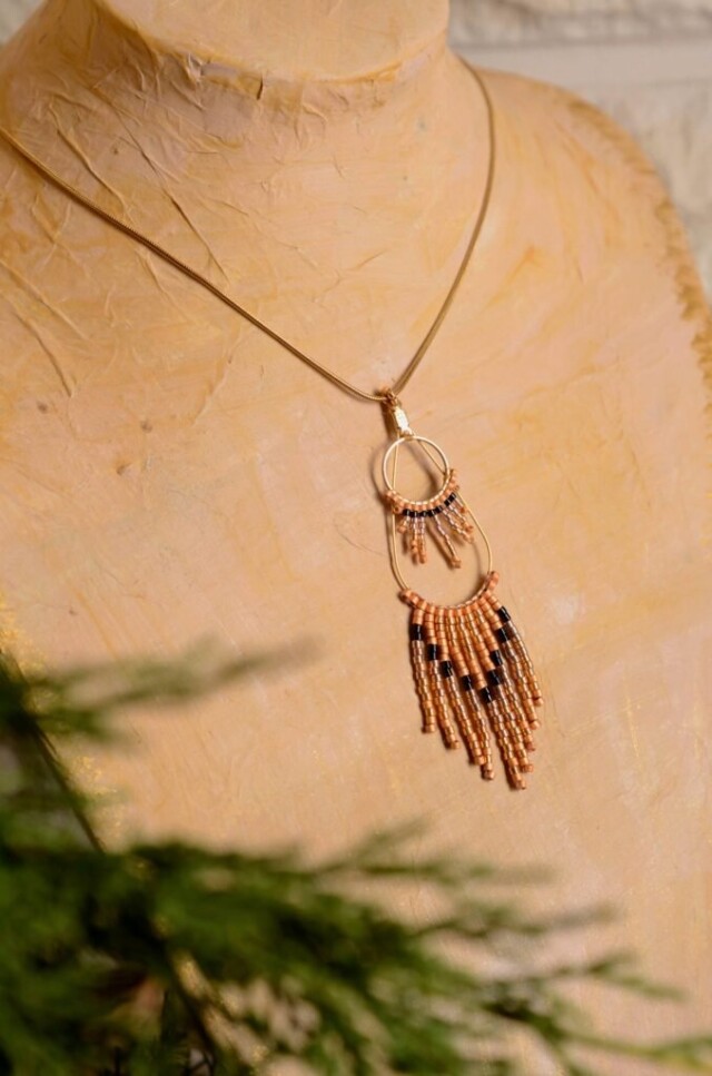 valdyria.com - Collier à Pendentif Galilya Cleo Bronze