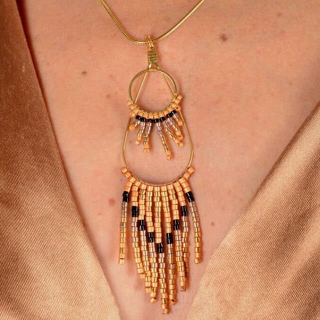 valdyria.com - Collier à Pendentif Galilya Cleo Bronze