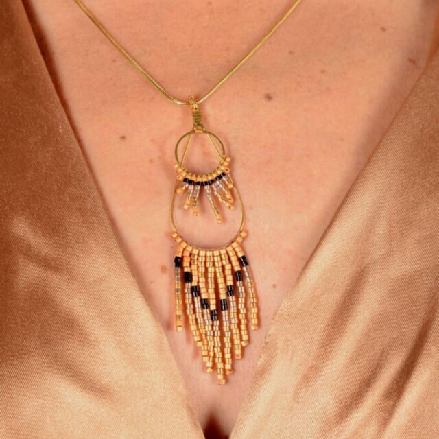 valdyria.com - Collier à Pendentif Galilya Cleo Bronze