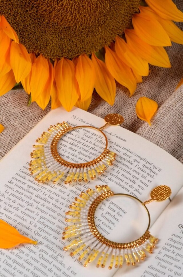 valdyria.com - Boucles D’oreilles Pendantes Mira Helia