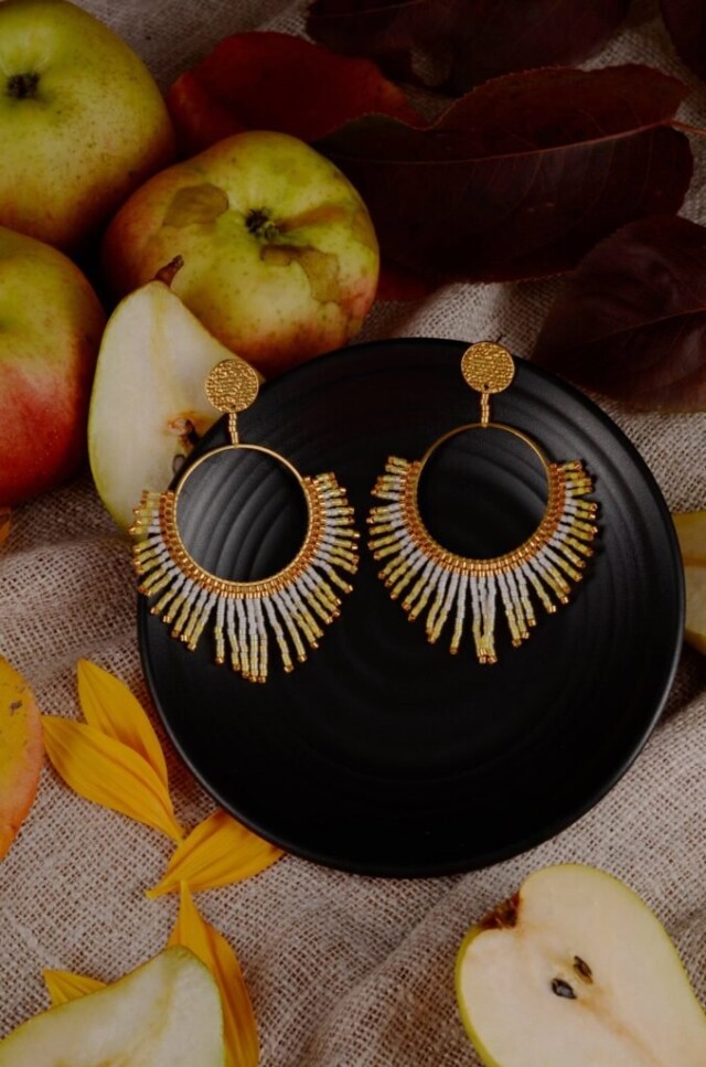 valdyria.com - Boucles D’oreilles Pendantes Mira Helia