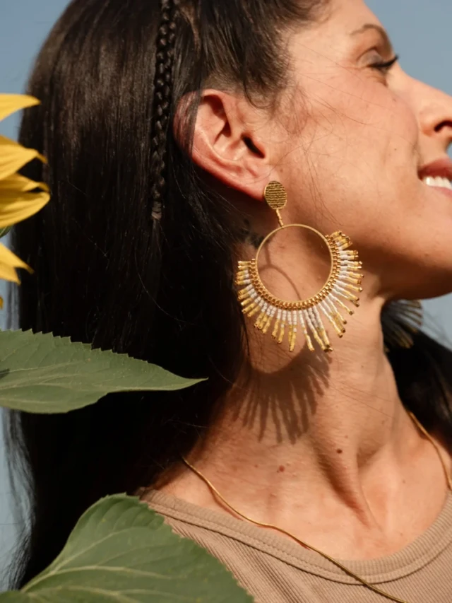valdyria.com - Boucles D’oreilles Pendantes Mira Helia