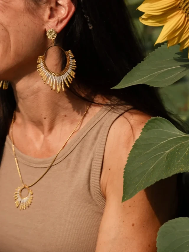 valdyria.com - Boucles D’oreilles Pendantes Mira Helia